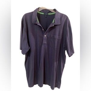 Lilly Pulitzer‎ via Palm Beach Mens XL Navy Blue Pima Cotton Polo Shirt